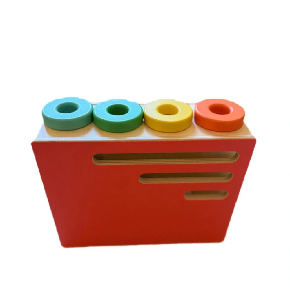 ✨LOVEVERY Wooden Count & Slide Ring Chute With Book & Guide 19,20,21 Months